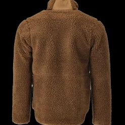 Best Mascot Customized fiberpelsjakke med lynlås nøddebrun str. L