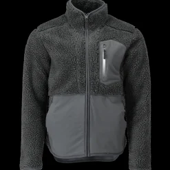 Online Mascot Customized fiberpelsjakke med lynlås stengrå str. M