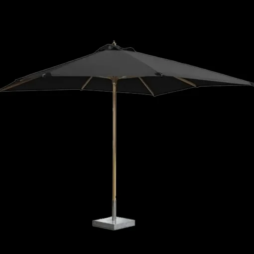 Sale Miami parasol 3x3m sort bøg