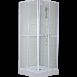 Brusedøre Og Brusevægge^Mikelo venedig brusekabine 80x200x80 cm hvid