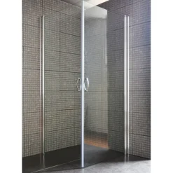 Brusedøre Og Brusevægge^Milobad brusehjørne lige 90x195x90 cm x 5 mm