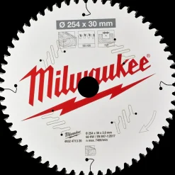 Milwaukee Rundsavklinger^CSB MS W rundsavsklinge Ø254x30x3,0 mm 60 tænder til træ