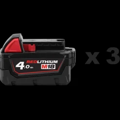 Milwaukee Bore- Og Skruemaskiner^M18 BDD-403C 18V bore-/skruemaskine 3x4.0 Ah batteri og lader