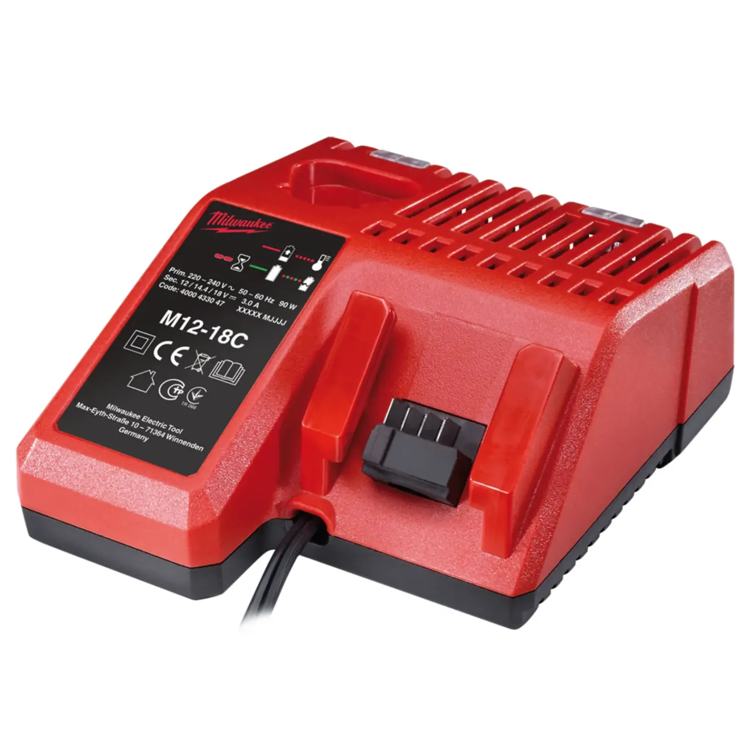 Milwaukee Bore- Og Skruemaskiner^M18 BDD-403C 18V bore-/skruemaskine 3x4.0 Ah batteri og lader