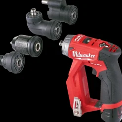 Milwaukee Bore- Og Skruemaskiner^M12 bore-/skruemaskine med udskiftbare hoveder inkl. 2x 2,0Ah batteri og lader