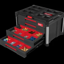 Milwaukee Diverse Reservedele^packout kuffert 4 skuffer