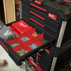 Milwaukee Diverse Reservedele^packout kuffert 4 skuffer