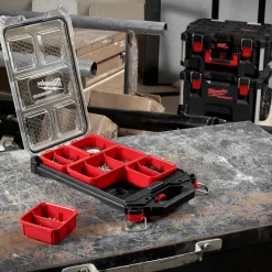 Milwaukee Diverse Reservedele^Packout tilbehørskuffert slim