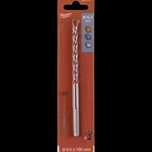 Milwaukee Bor- Og Borsæt^premium murbor med karbidspids 6,5x150 mm