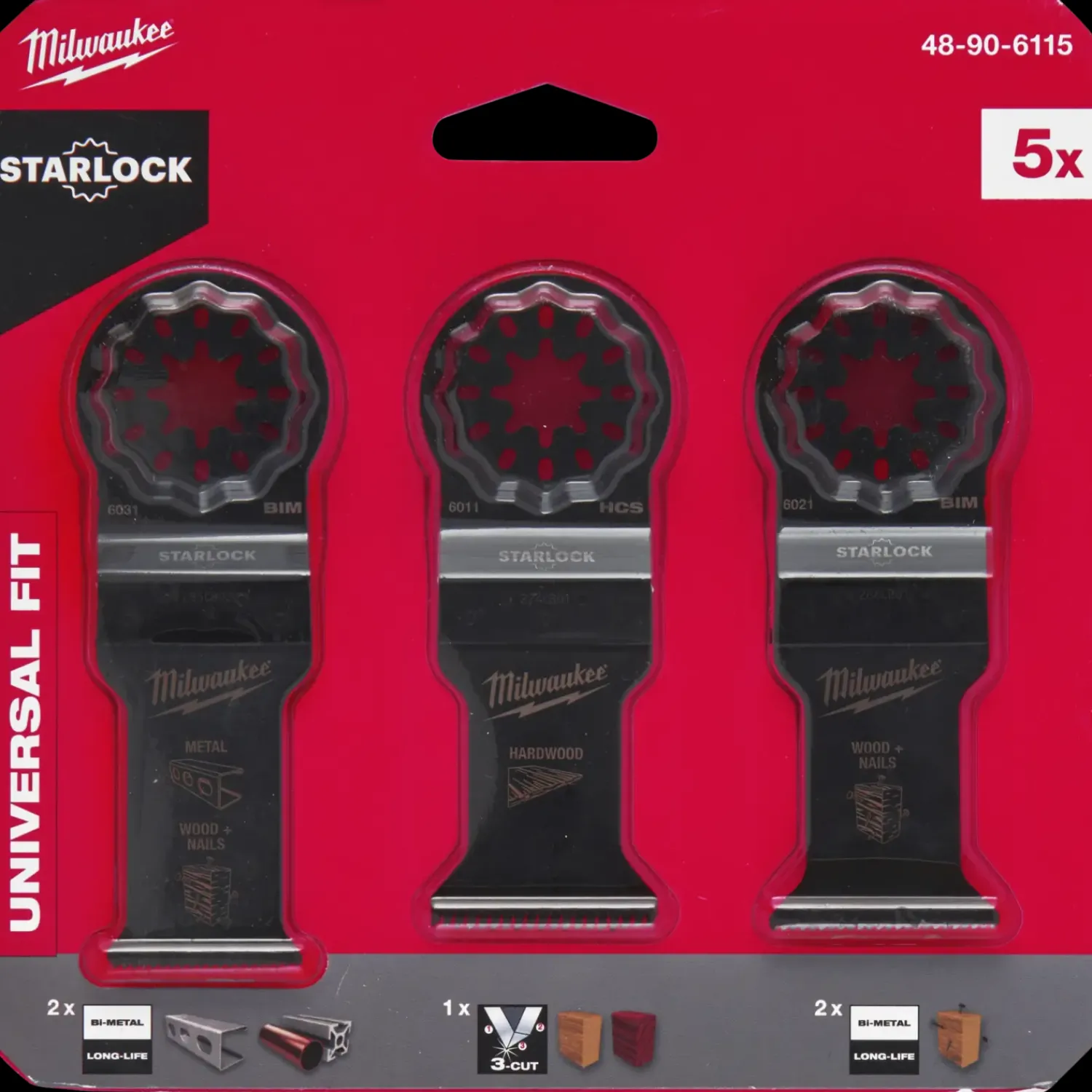 Milwaukee Multicutter-Klinger^savklingesæt træ/metal