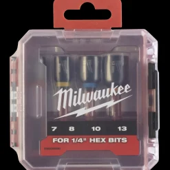 Milwaukee Bits- Og Bitssæt^schockwave™ magnetisk slagtoppesæt 4 dele