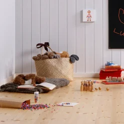 Hot Moelven massiv fyrretræsgulv robust ubehandlet 155x25 mm