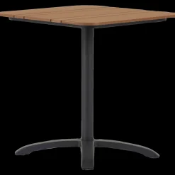 New Morsø cafébord Alu/nonwood 69x69 cm sort/teak