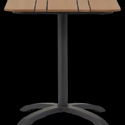 New Morsø cafébord Alu/nonwood 69x69 cm sort/teak