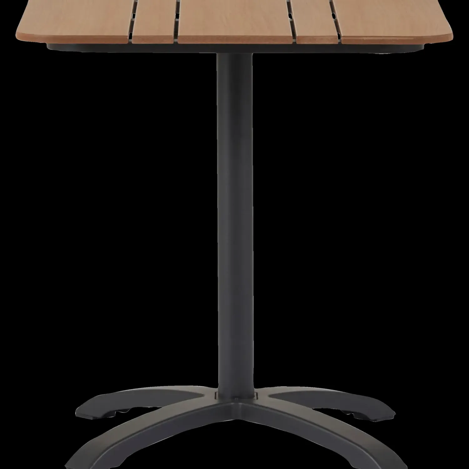 New Morsø cafébord Alu/nonwood 69x69 cm sort/teak