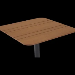 New Morsø cafébord Alu/nonwood 69x69 cm sort/teak