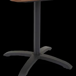 New Morsø cafébord Alu/nonwood 69x69 cm sort/teak