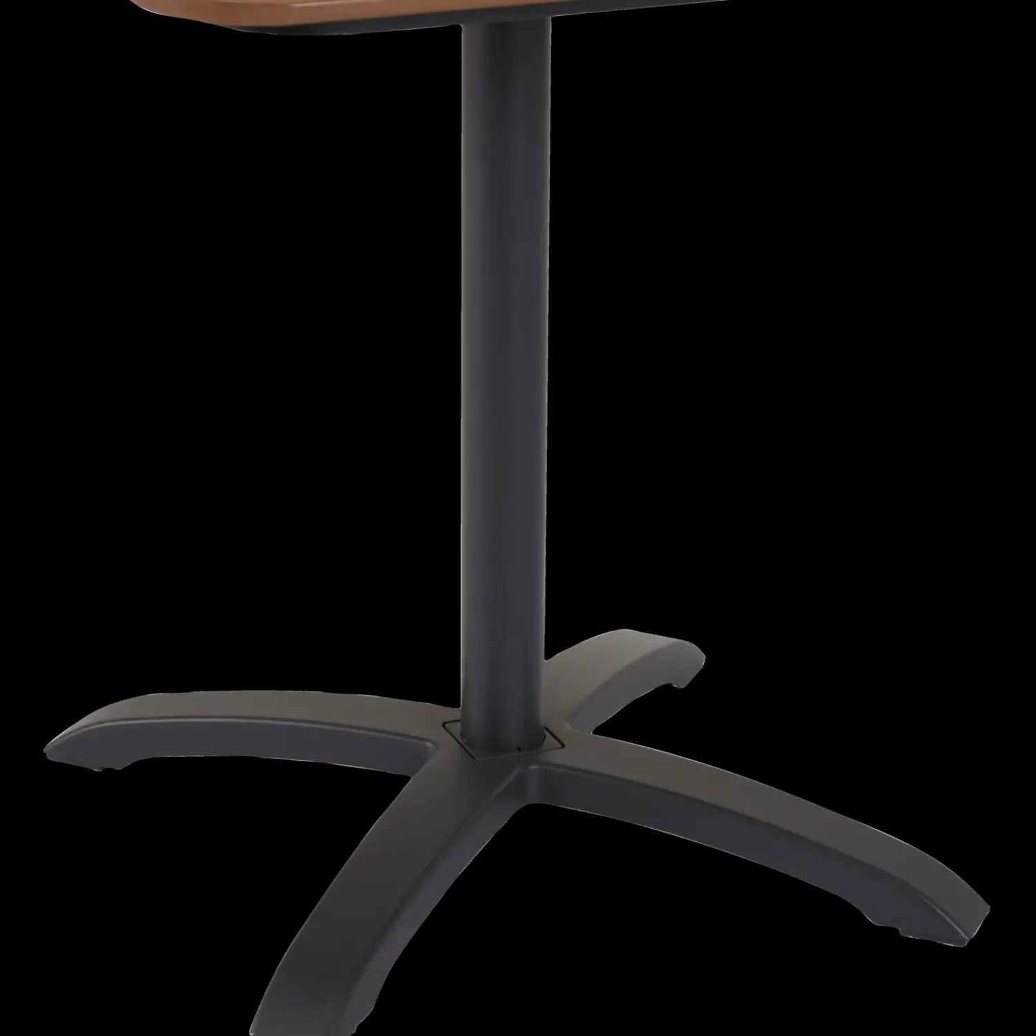 New Morsø cafébord Alu/nonwood 69x69 cm sort/teak