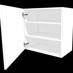 Outlet Multi-Living overskab hvid folie 30 cm