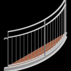 Hot Scandinavian Steelhouse Nevada 1-2 balkon 200x34 cm