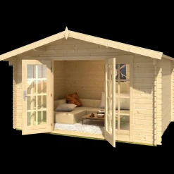 Nils hytte med dobbeltdør og vinduer, 10,12 m²