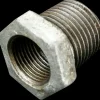 Vvs-Fittings Og Rør^Nippelmuffe 1/2"x3/8" nr. 241 galv.
