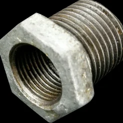 Vvs-Fittings Og Rør^Nippelmuffe 1/2"x3/8" nr. 241 galv.