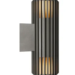 Discount Nordlux Aludra dobbelt udendørs  væglampe seaside antracit