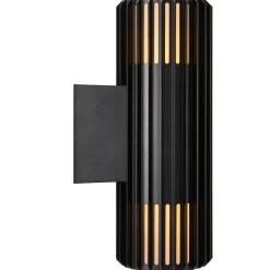 Nordlux Aludra dobbelt udendørs væglampe Seaside sort