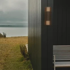 Udendørs Væglamper^Nordlux Aludra dobbelt udendørs  Seaside metallisk brun