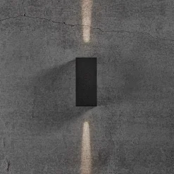 Online Nordlux Artego rund udendørs væglampe sort