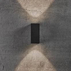 Hot Nordlux Asbol Kubi udendørs væglampe sort