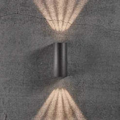 Udendørs Væglamper^Nordlux Asbol Round udendørs væglampe sort