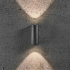 Udendørs Væglamper^Nordlux Asbol Round udendørs væglampe sort