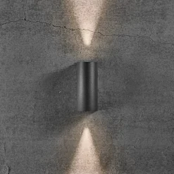 Udendørs Væglamper^Nordlux Asbol Round udendørs væglampe sort