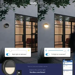 Nordlux Ava udendørs LED væglampe plafond grå