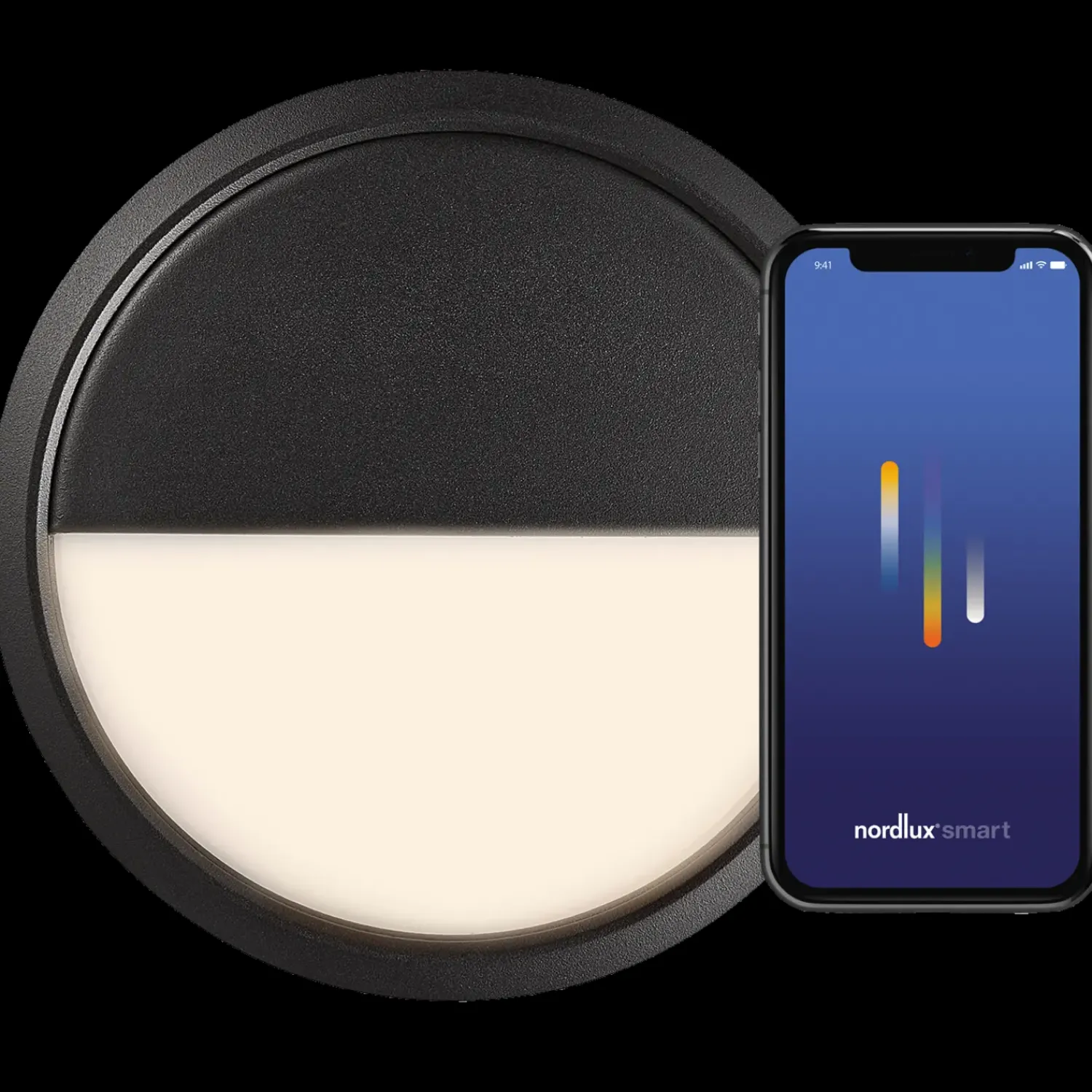 Outlet Nordlux Ava udendørs LED væglampe plafond sort