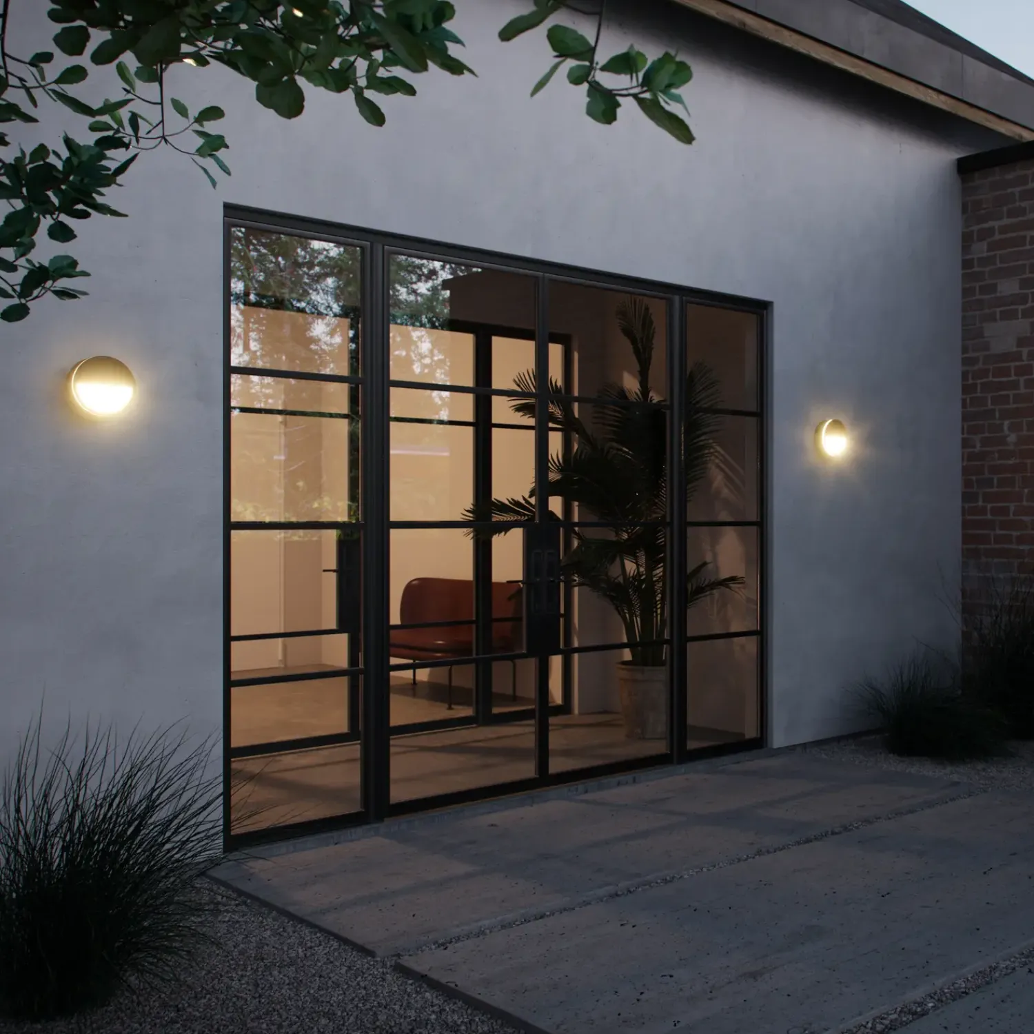 Outlet Nordlux Ava udendørs LED væglampe plafond sort