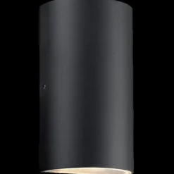 Nordlux Udendørs Væglamper^Birk udendørs dobbelt væglampe sort