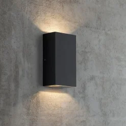 Nordlux Udendørs Væglamper^Birk udendørs dobbelt væglampe sort