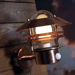 Nordlux Udendørs Væglamper^Blokhus Sensor udendørs væglampe kobber