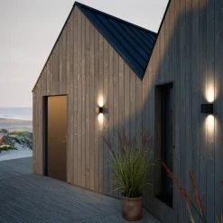 Nordlux Udendørs Væglamper^Canto Kubi 2 udendørs væglampe Seaside sort 2x6W LED