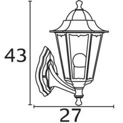 Nordlux Udendørs Væglamper^Cardiff væglampe udendørs down sort