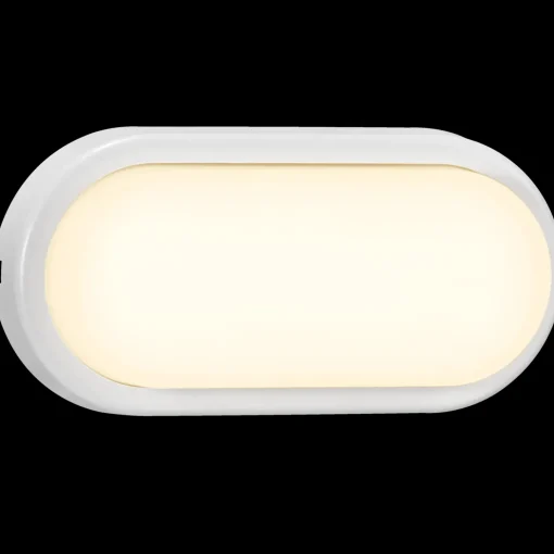 Udendørs Væglamper^Nordlux Cuba Energy LED væglampe oval hvid
