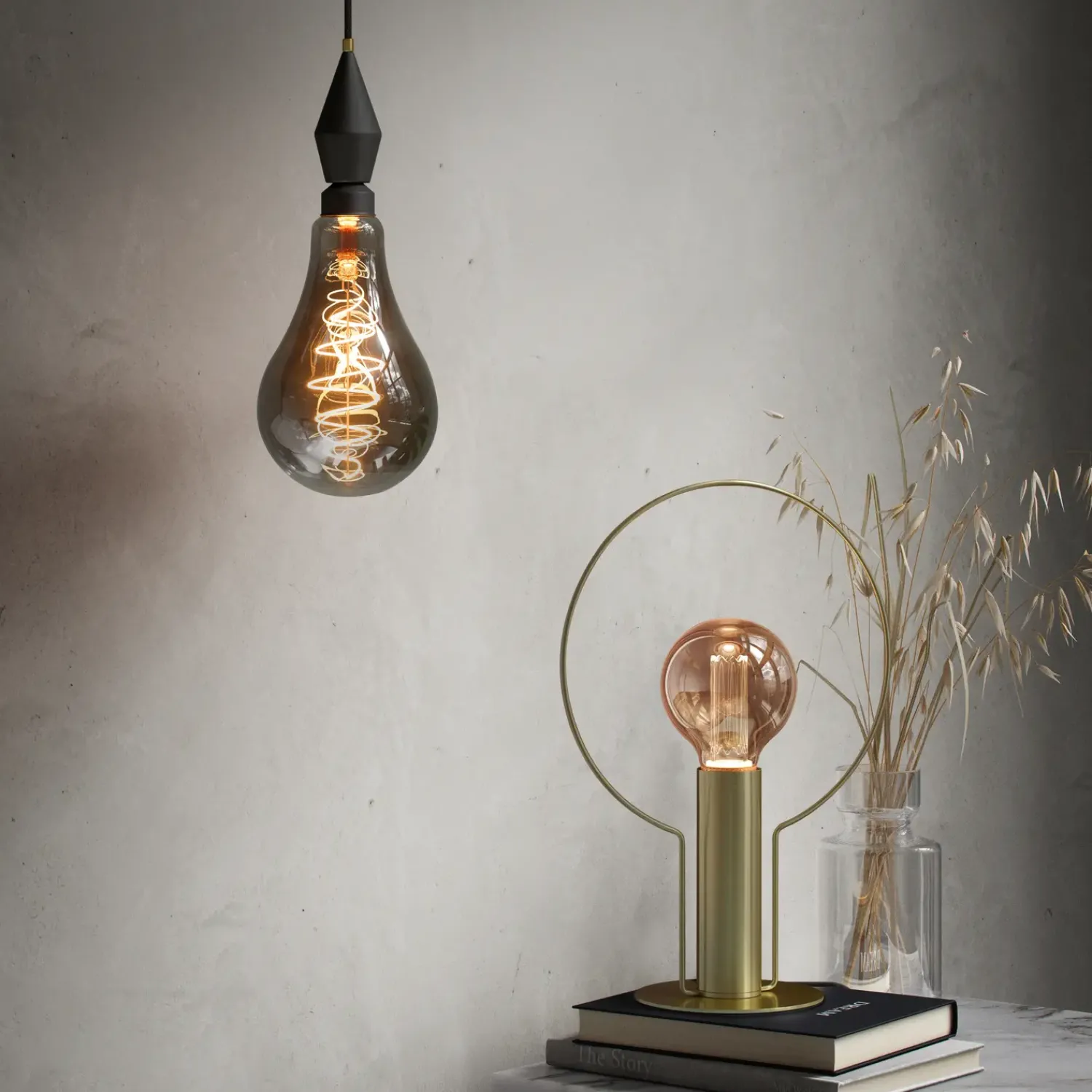 Dekorationspærer^Nordlux Deco Giants LED pære PS160 røgfarvet