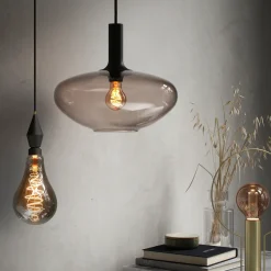 Dekorationspærer^Nordlux Deco Giants LED pære PS160 røgfarvet