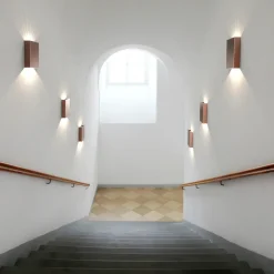 Discount Nordlux Fold 15 udendørs væglampe kobber