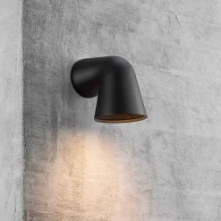Nordlux Udendørs Væglamper^front single udendørs lampe sort