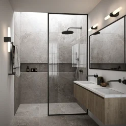 Nordlux Badeværelseslamper^Helva Double Basic væglampe sort