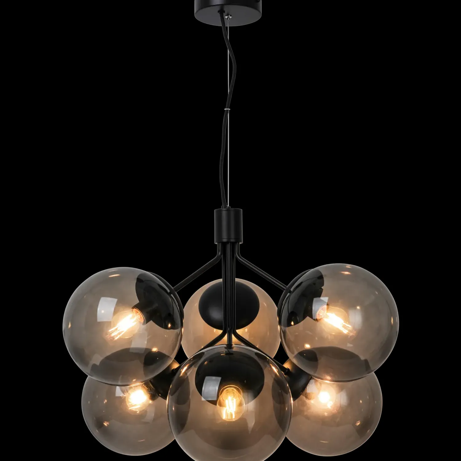 Pendler^Nordlux Ivona 6-spot pendel sort